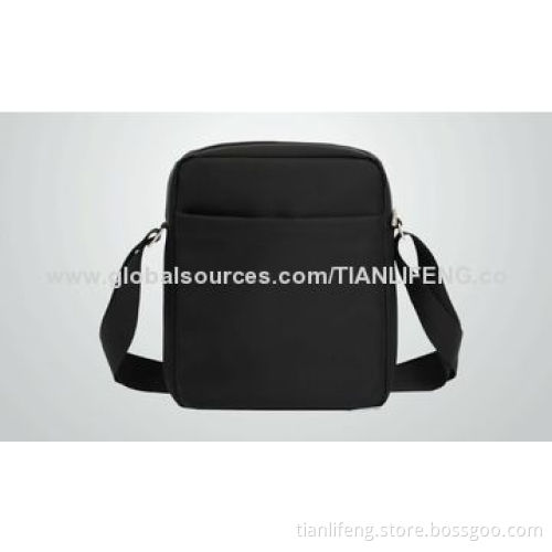 Canvas leather messenger travel shoulder bag for men